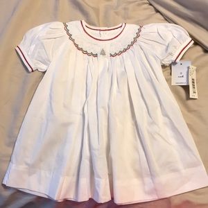 Petit Ami Smocked Christmas Dress